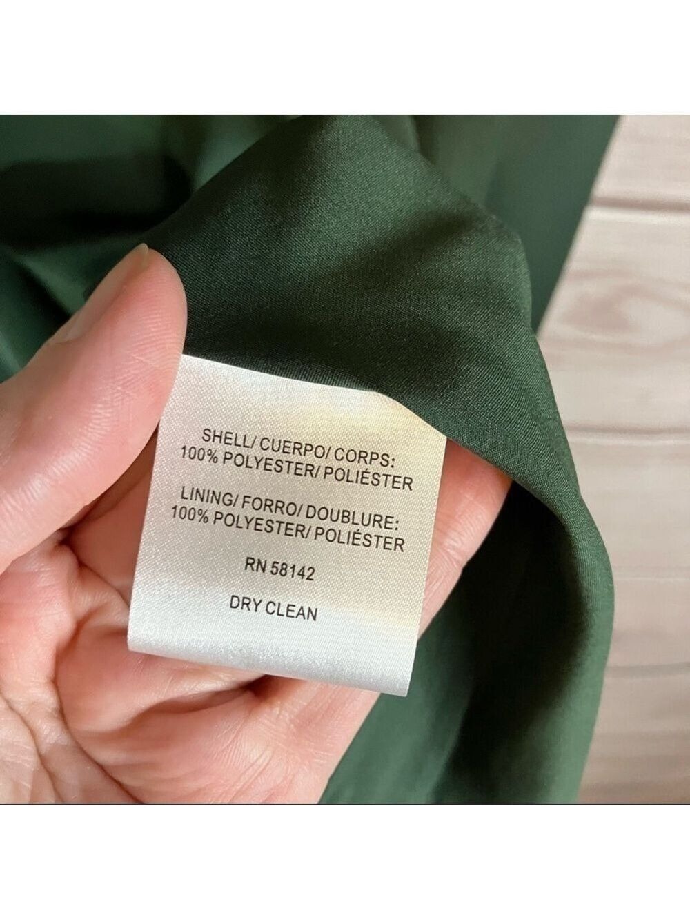 GAL Meets Glam Noelle Twist Neck Satin Dress In Green - Picture 11 of 11